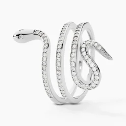 Bague Wesley Argent Blanc Oxydes De Zirconium