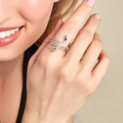 Bague Wesley Argent Blanc Oxydes De Zirconium