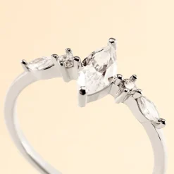 Bague Winter Sweetness Argent Blanc Oxyde De Zirconium