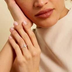 Bague Winter Sweetness Argent Blanc Oxyde De Zirconium