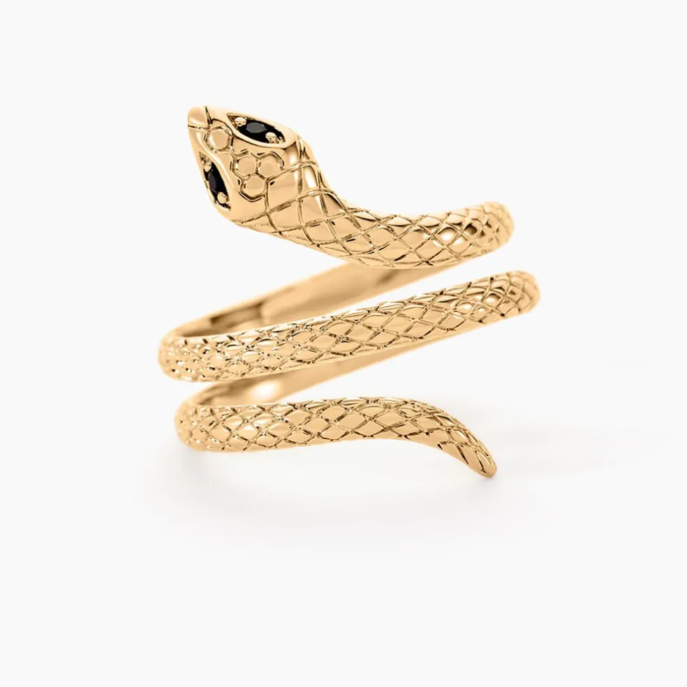 Bague Yasha Plaqué Or Jaune Spinelle Synthétique