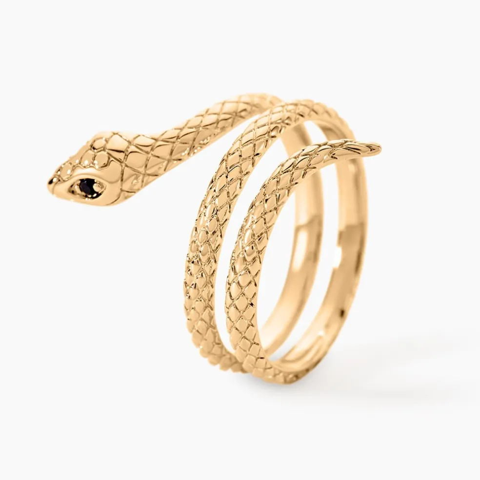 Bague Yasha Plaqué Or Jaune Spinelle Synthétique