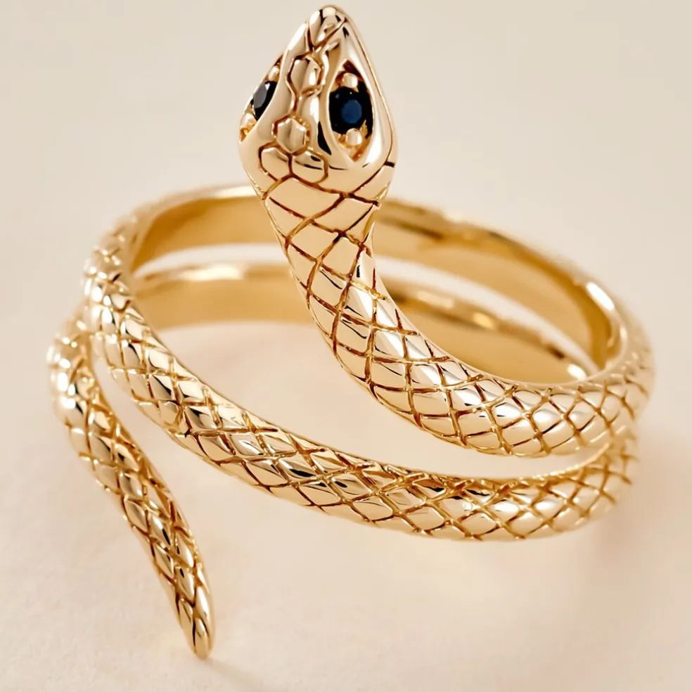 Bague Yasha Plaqué Or Jaune Spinelle Synthétique