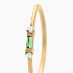 Bague Ylonna Plaque Or Jaune Oxyde De Zirconium