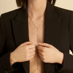 Bijou De Corps Sofiya Acier Jaune