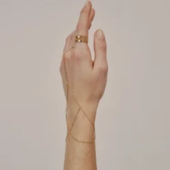 Bijou De Main Irina Argent Jaune