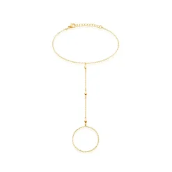 Bijou De Main Jaipur Acier Jaune