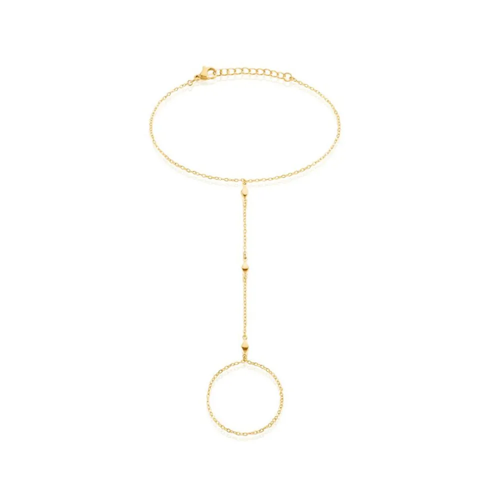 Bijou De Main Jaipur Acier Jaune