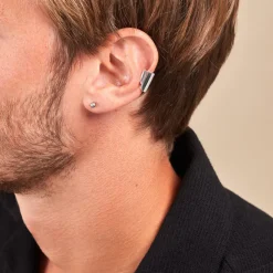 Bijou D'oreille Two Argent Blanc