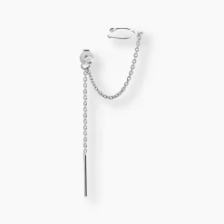 Bijou D'oreille Unitaire Argent Blanc Alexiia