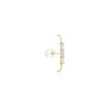 Bijou D'oreille Unitaire Alon Or Jaune Oxyde De Zirconium