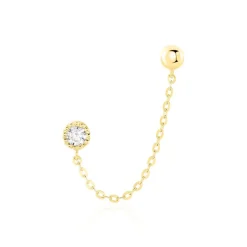 Bijou D'oreille Unitaire Camila Or Jaune Oxyde De Zirconium