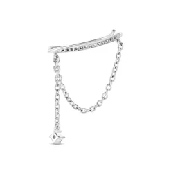 Bijou D'oreille Unitaire Joselyn Argent Blanc Oxyde De Zirconium