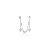 Bijou D'oreille Unitaire Kupla Argent Blanc