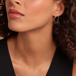 Bijou D'oreille Unitaire Mix And Match Or Jaune Oxyde De Zirconium