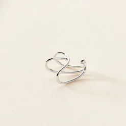 Bijou D'oreille Unitaire Sini Argent Blanc