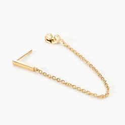 Bijoux D'oreilles Dayanne Plaqué Or Jaune