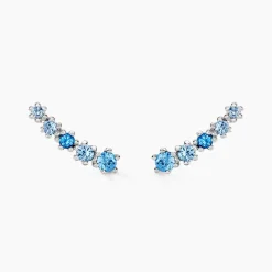 Bijoux D'oreilles Elorine Argent Blanc Oxyde De Zirconium