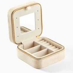 Boite à Bijou Tissu Beige