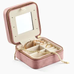 Boite à Bijou Tissu Rose
