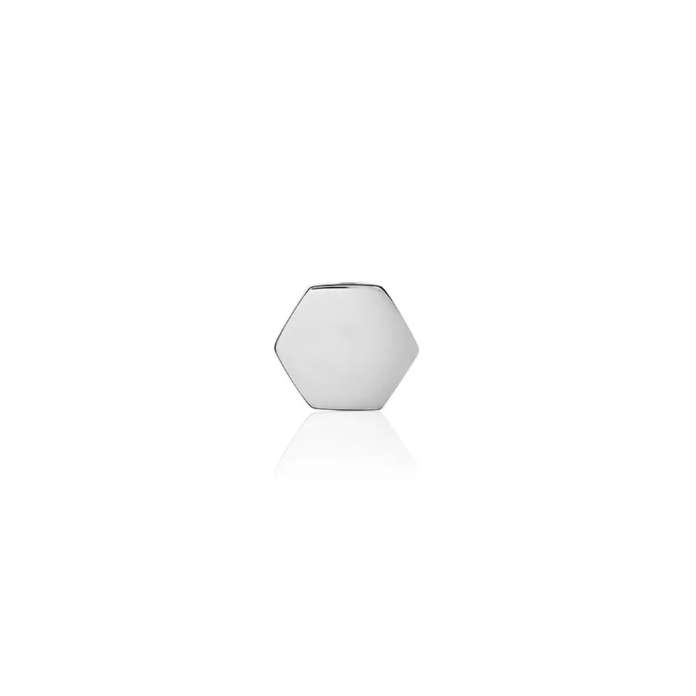 Boucle D'oreille Puce Unitaire Unitaire Kole Acier Blanc