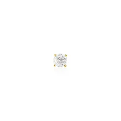 Boucle D'oreille Puce Unitaire Victoria Or Jaune Diamant