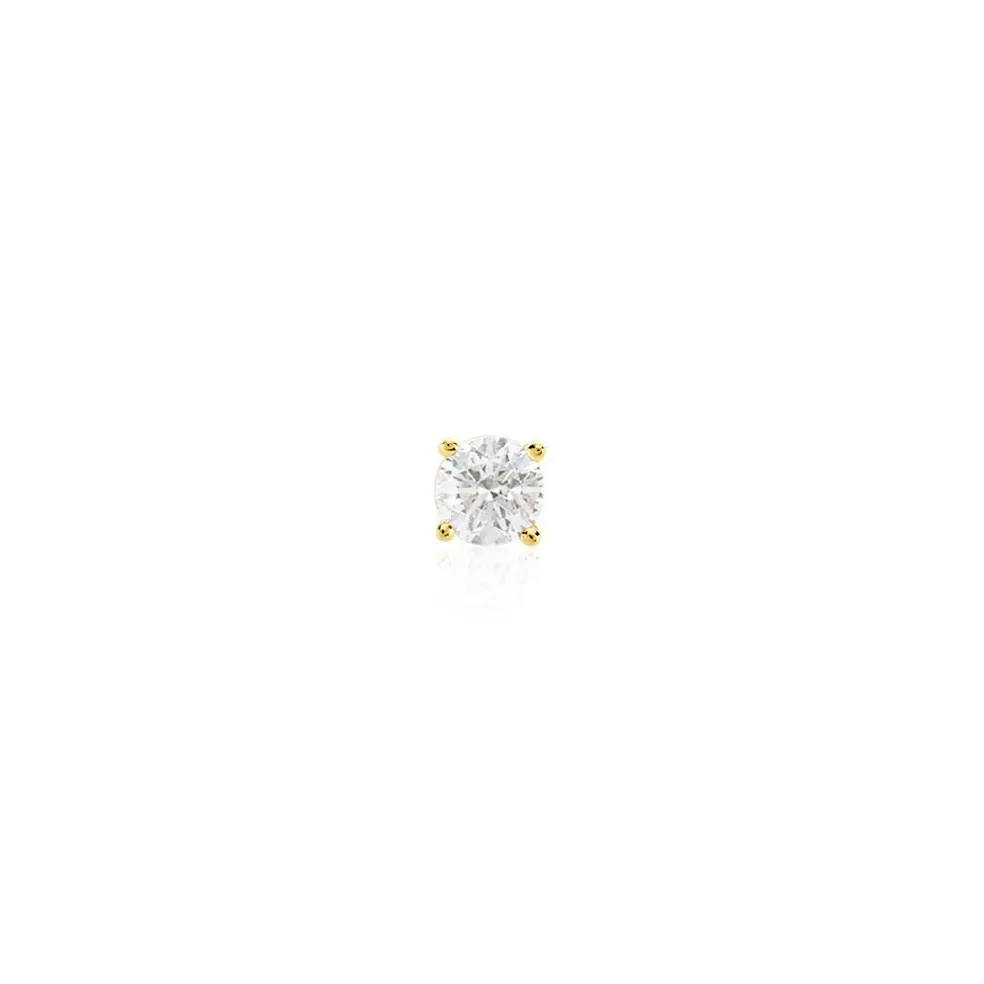 Boucle D'oreille Puce Unitaire Victoria Or Jaune Diamant