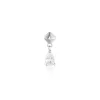 Boucle D'oreille Puce Unitaire Deorsa Argent Blanc Oxyde De Zirconium