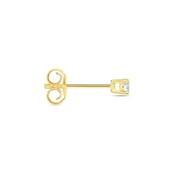 Boucle D'oreille Puce Unitaire Victoria Or Jaune Diamant