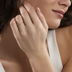 Boucle D'oreille Unitaire Plaqué Or Thed Oxydes De Zirconium