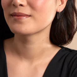 Boucle D'oreille Unitaire Barbra Or Jaune Oxyde De Zirconium