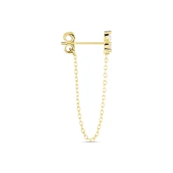 Boucle D'oreille Unitaire Edweena Or Jaune Oxyde De Zirconium