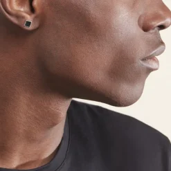 Boucle D'oreille Unitaire Argent Blanc Midas