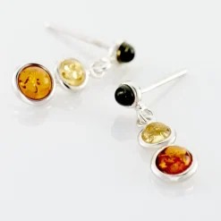 Boucles D'oreilles Argent Blanc Rosalie Ambres