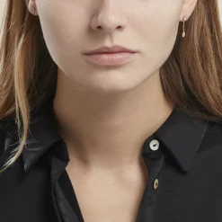 Boucles D'oreilles Dépareillées Argent Rose Braiden Oxyde De Zirconium