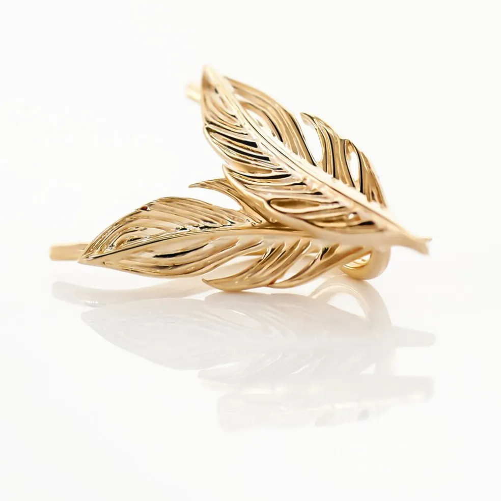 Boucles D'oreilles Grimpantes Hanae Plaqué Or Jaune