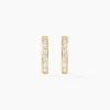 Boucles D'oreilles Jacoba Rondes Or Jaune Oxyde De Zirconium
