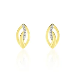Boucles D'oreilles Or Jaune Sven Diamant
