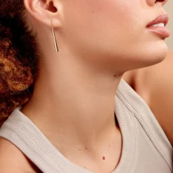 Boucles D'oreilles Pendantes Graham Plaqué Or Jaune