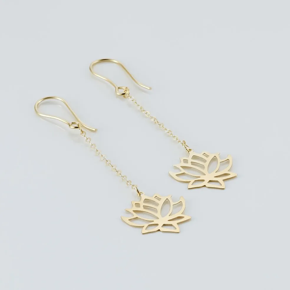 Boucles D'oreilles Pendantes Nevia Or Jaune