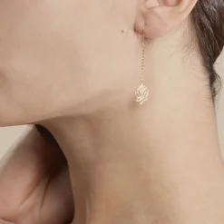 Boucles D'oreilles Pendantes Nevia Or Jaune