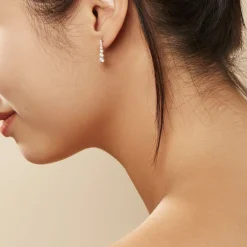 Boucles D'oreilles Pendantes Plaqué Or Beisiris Oxydes De Zirconium