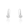 Boucles D'oreilles Pendantes Or Blanc Aedhan Oxydes
