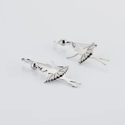 Boucles D'oreilles Pendantes Ritej Argent Blanc