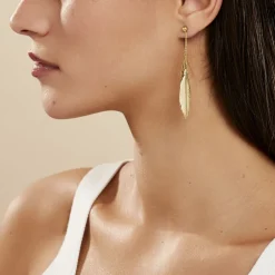 Boucles D'oreilles Pendantes Soline Or Jaune