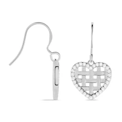 Boucles D'oreilles Pendantes Argent Helenius Oxyde De Zirconium