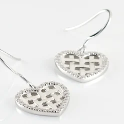 Boucles D'oreilles Pendantes Argent Helenius Oxyde De Zirconium
