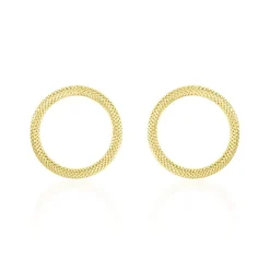Boucles D'oreilles Pendantes Gracieuse Or Jaune