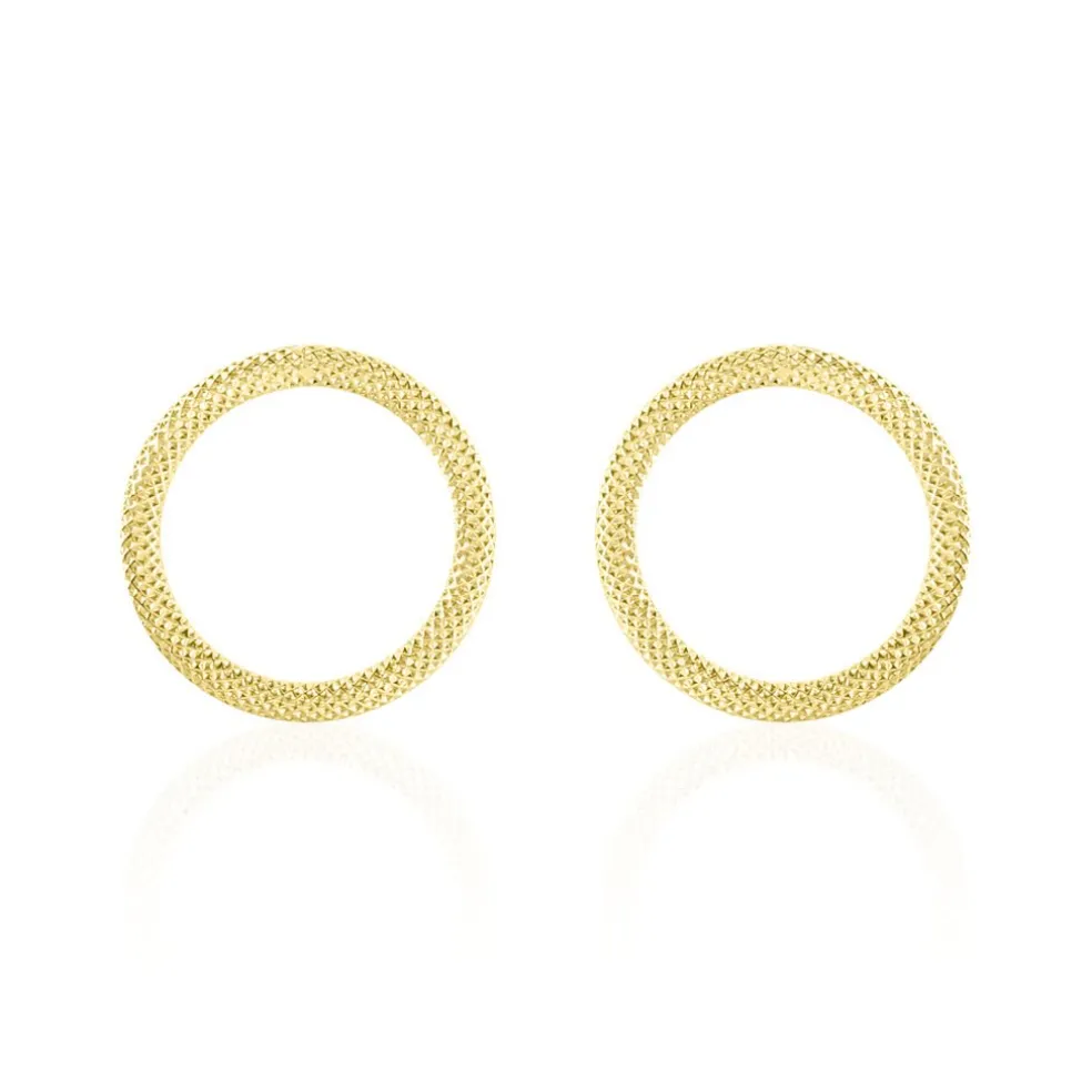 Boucles D'oreilles Pendantes Gracieuse Or Jaune