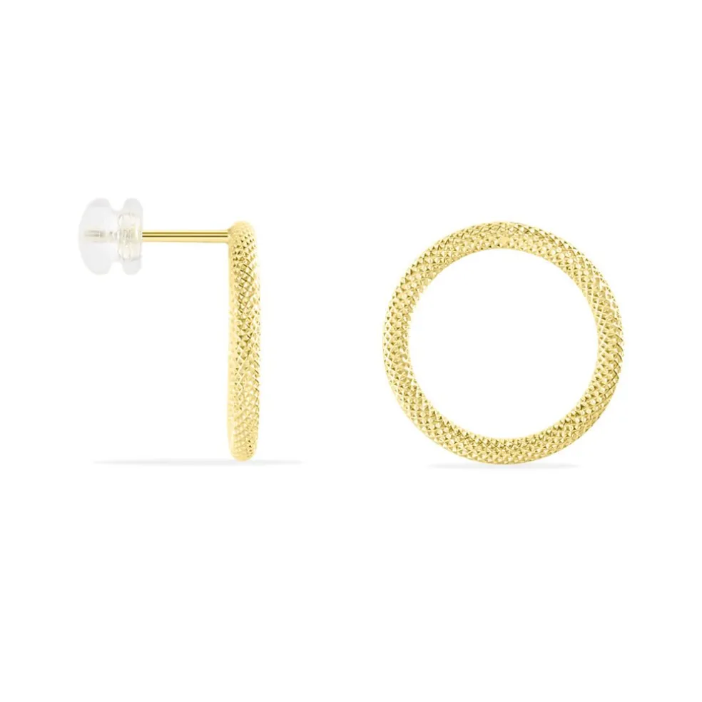 Boucles D'oreilles Pendantes Gracieuse Or Jaune